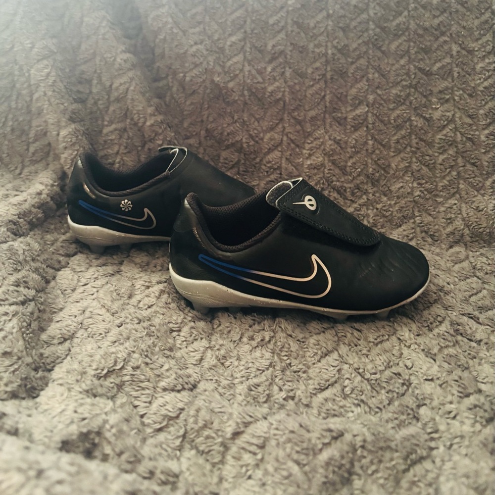Nike Black and Blue Soccer Cleats